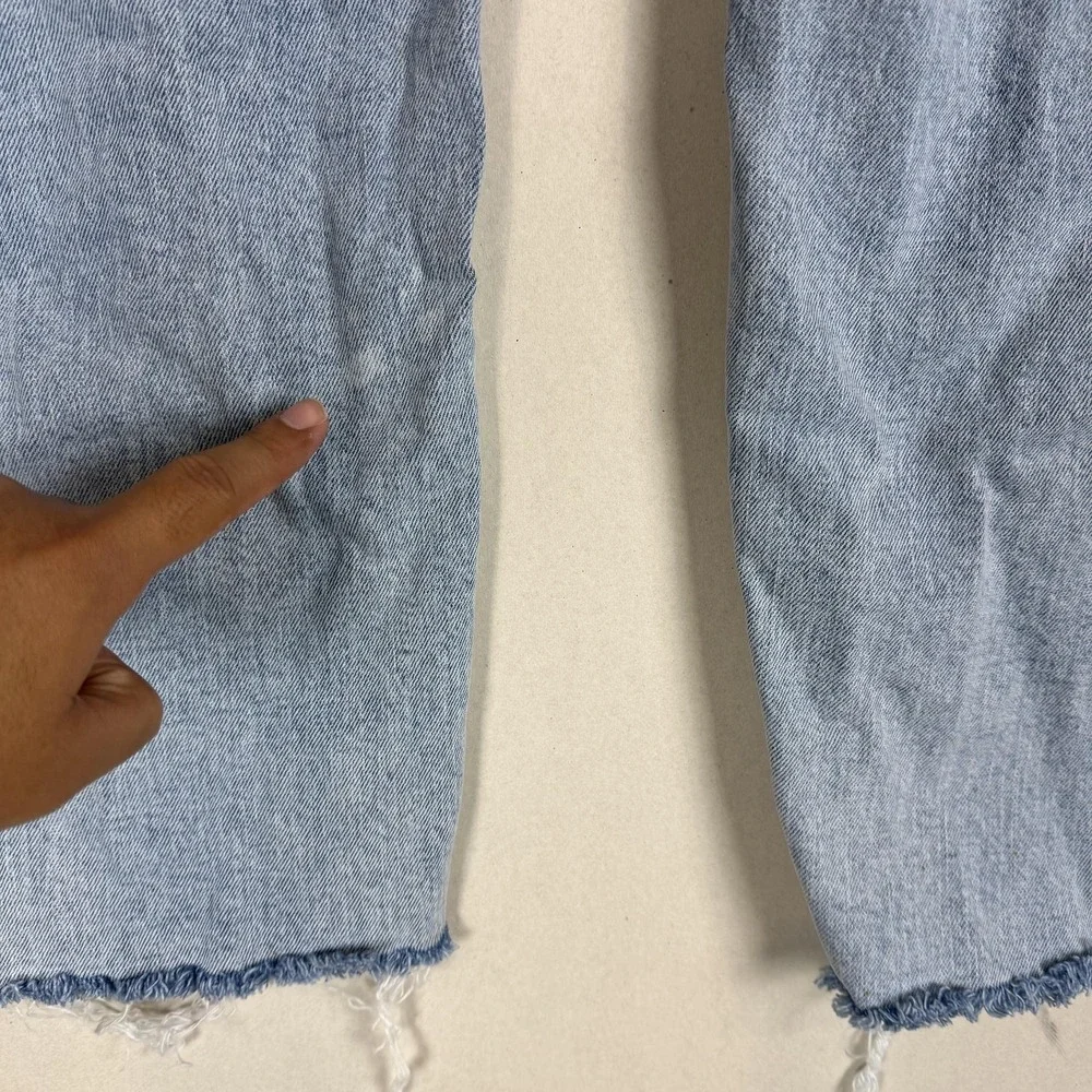 Old Navy Sky-Hi Straight Jeans Womens 16 Blue Light Wash High Rise Stretch Denim